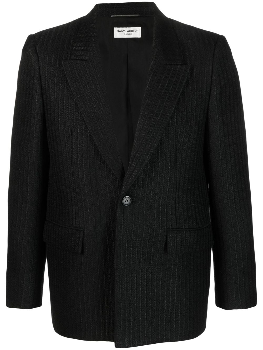 Saint Laurent 单排扣夹克 - 黑色