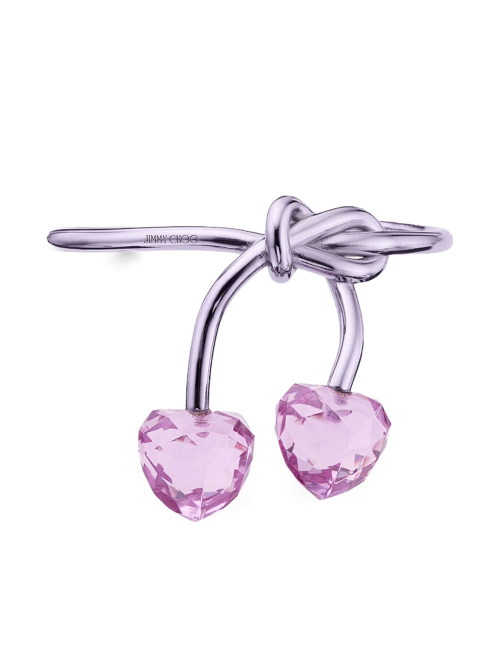 Jimmy Choo Faceted 开口式手镯 - 紫色