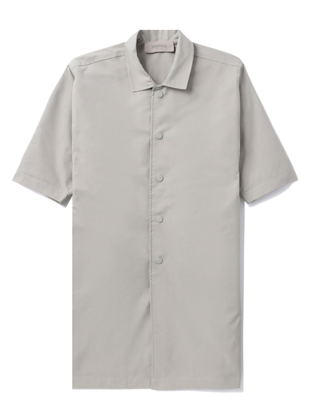 FEAR OF GOD ESSENTIALS 同色系logo细节衬衫 - 灰色