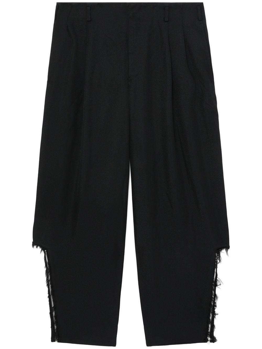 Black Comme Des Garçons 高腰垮裤 - 黑色