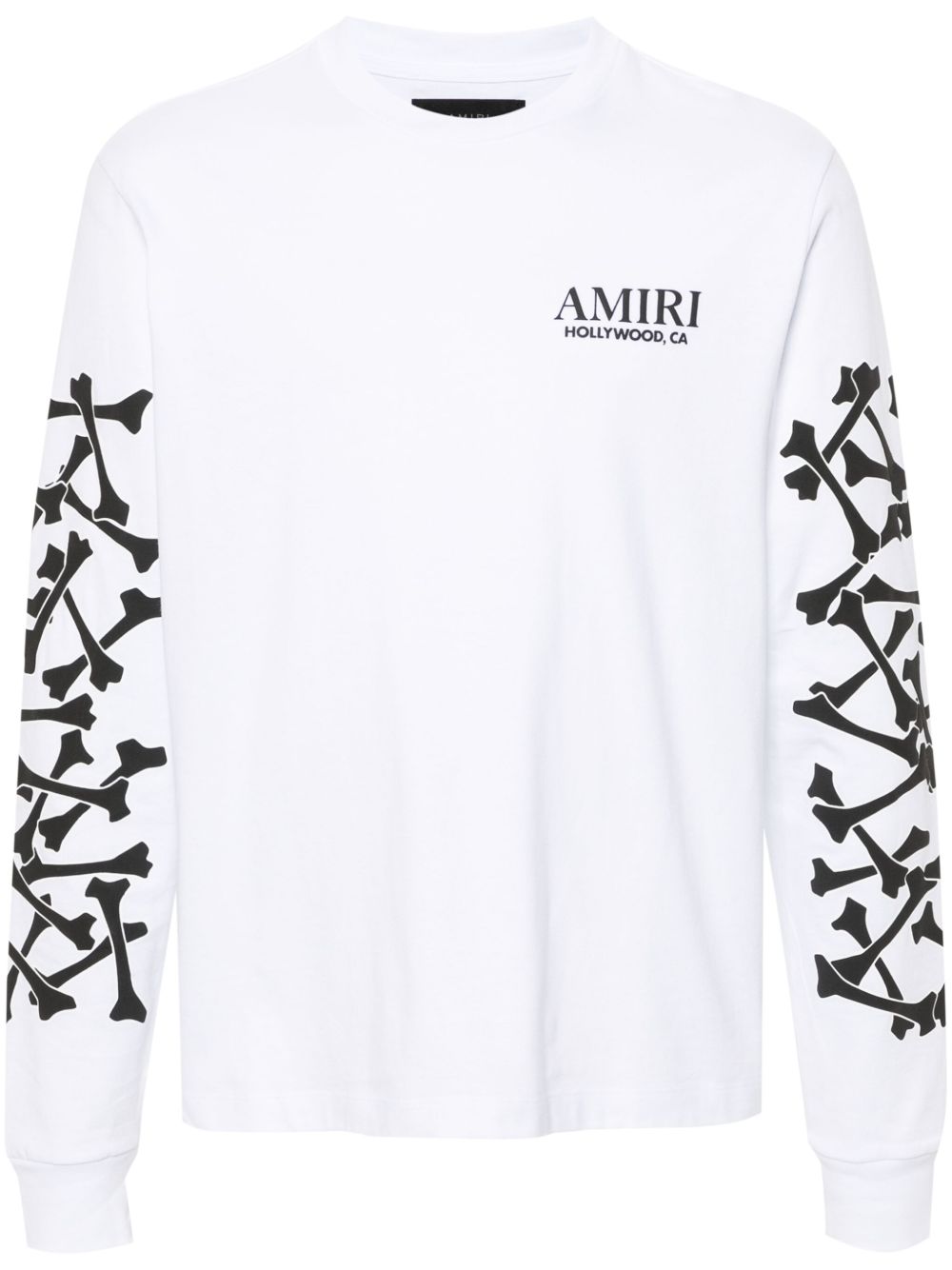 AMIRI Bones Stacked 长袖T恤 - 白色