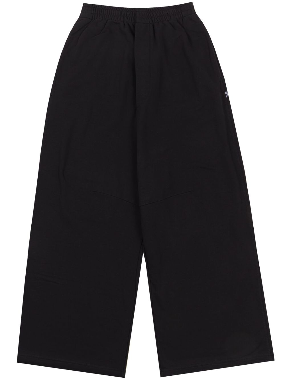 MM6 Maison Margiela 阔腿平纹针织运动裤 - 黑色