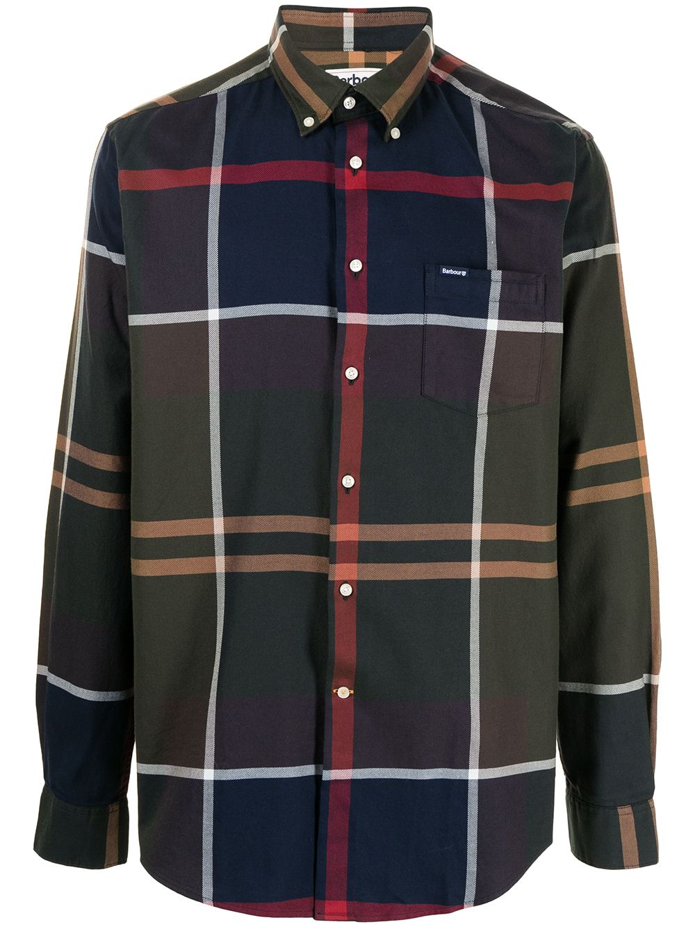 Barbour Dunoon 格纹衬衫 - 绿色