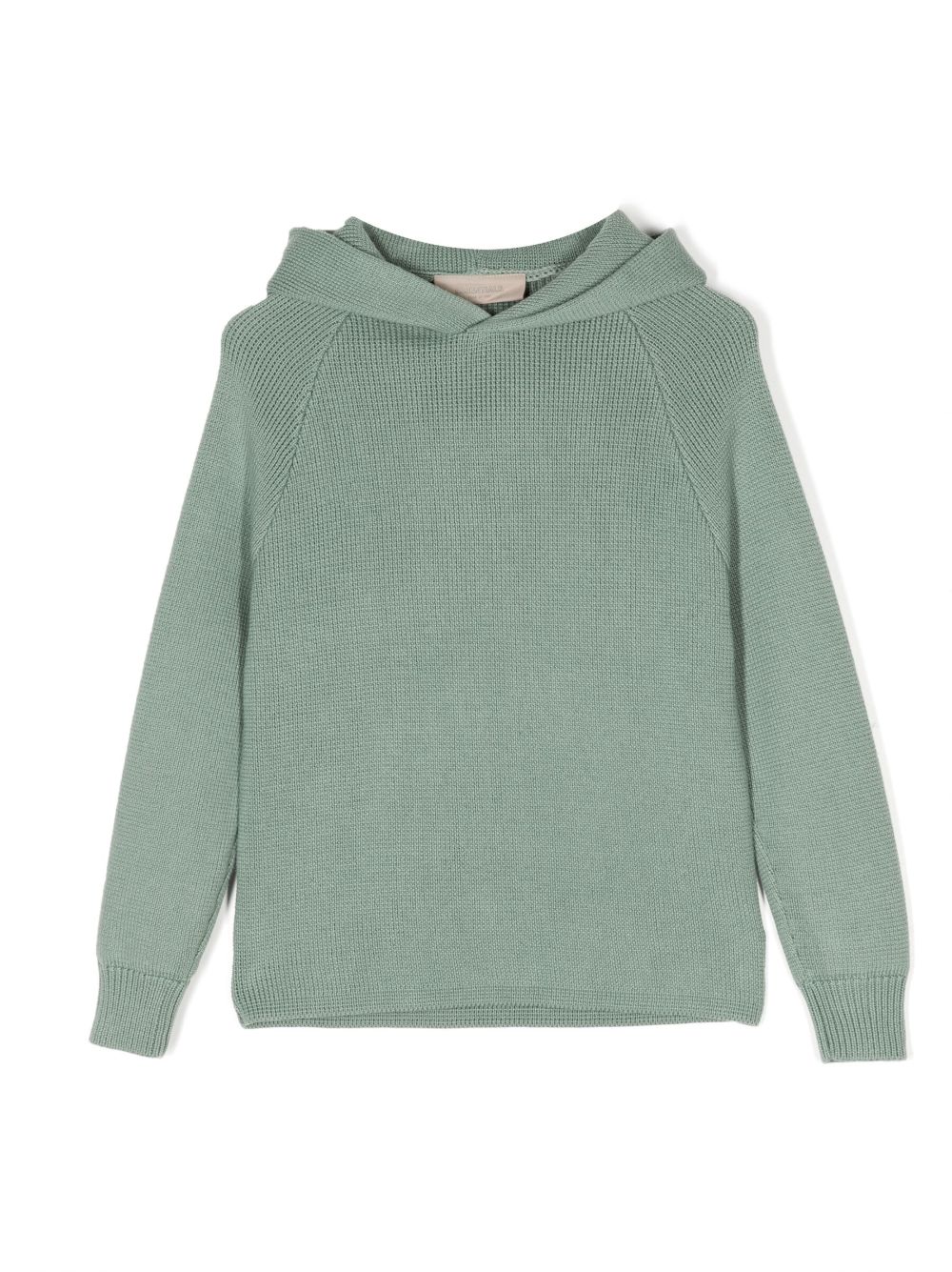 FEAR OF GOD ESSENTIALS KIDS 标贴针织连帽衫 - 绿色