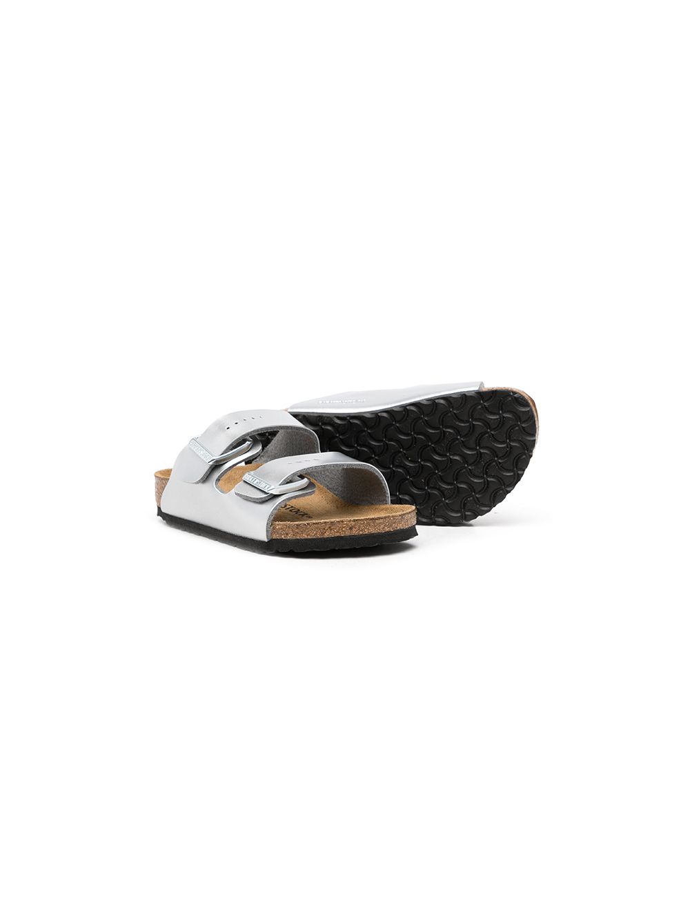 Birkenstock Arizona 绒面皮凉鞋 - 银色