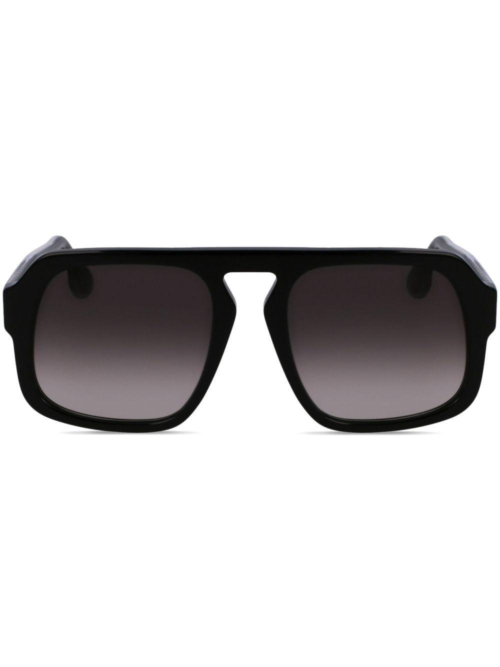 Victoria Beckham Eyewear 飞行员镜框太阳眼镜 - 黑色