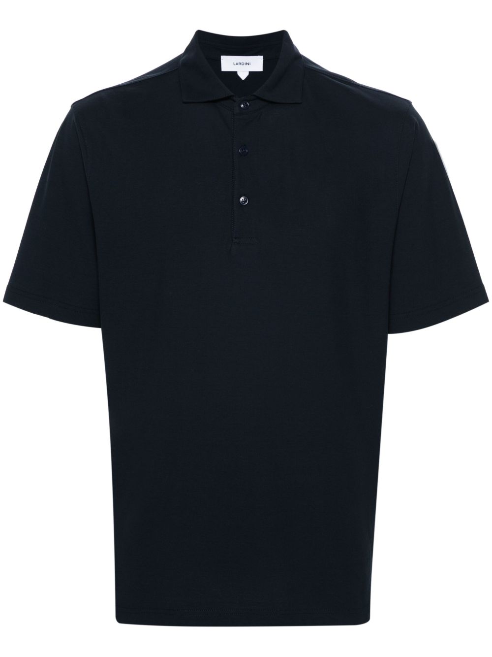 Lardini 平纹针织棉polo衫 - 蓝色
