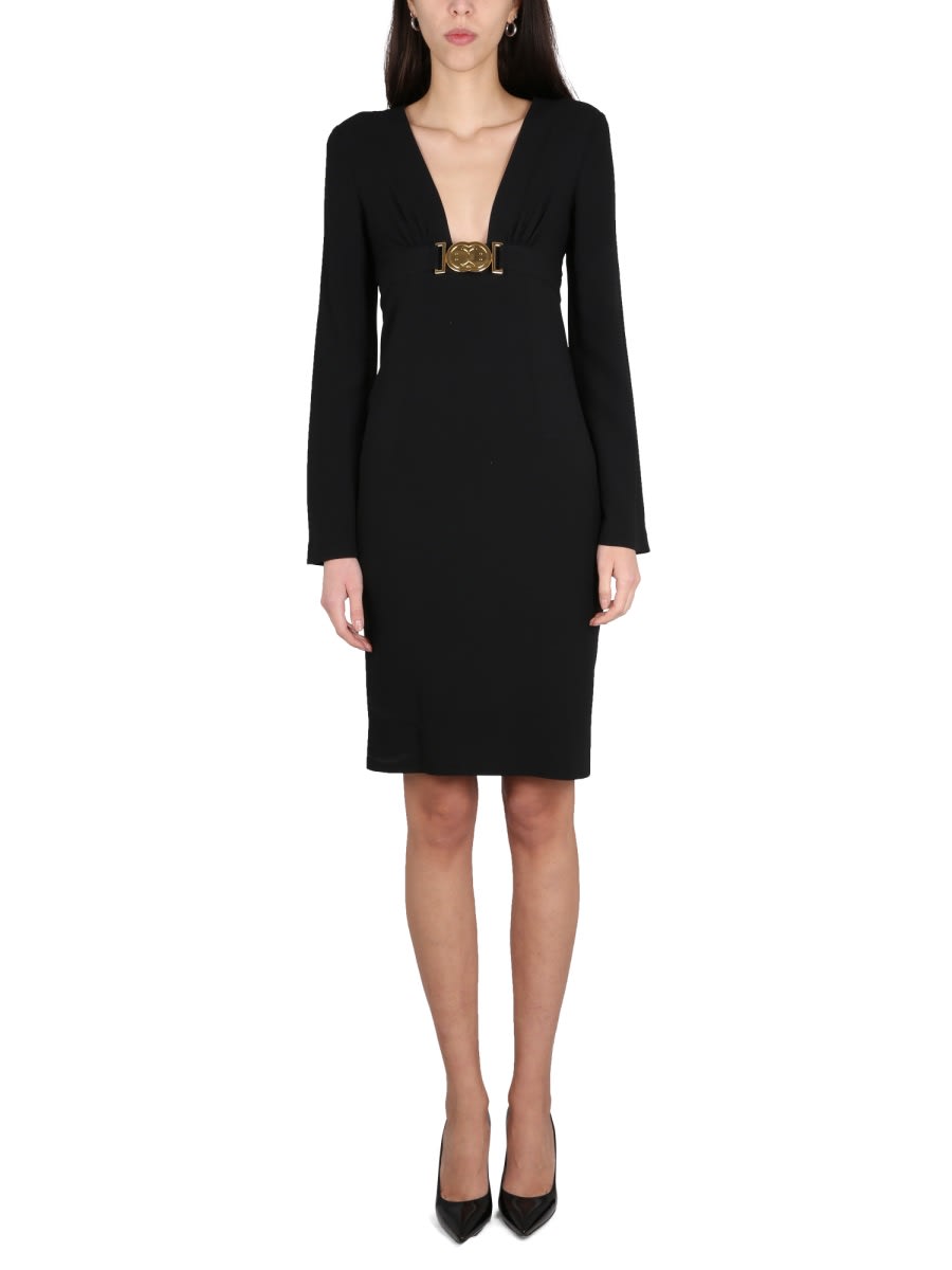 Moschino 带腰带连衣裙