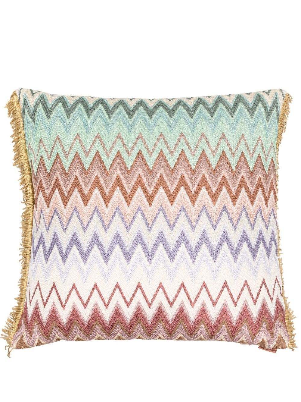 Missoni Home Margot Z字形编织抱枕 - 绿色