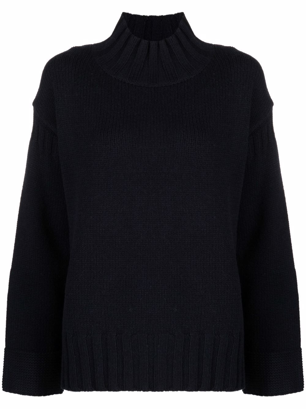 Chinti & Parker Guernsey 罗纹细节毛衣 - 蓝色