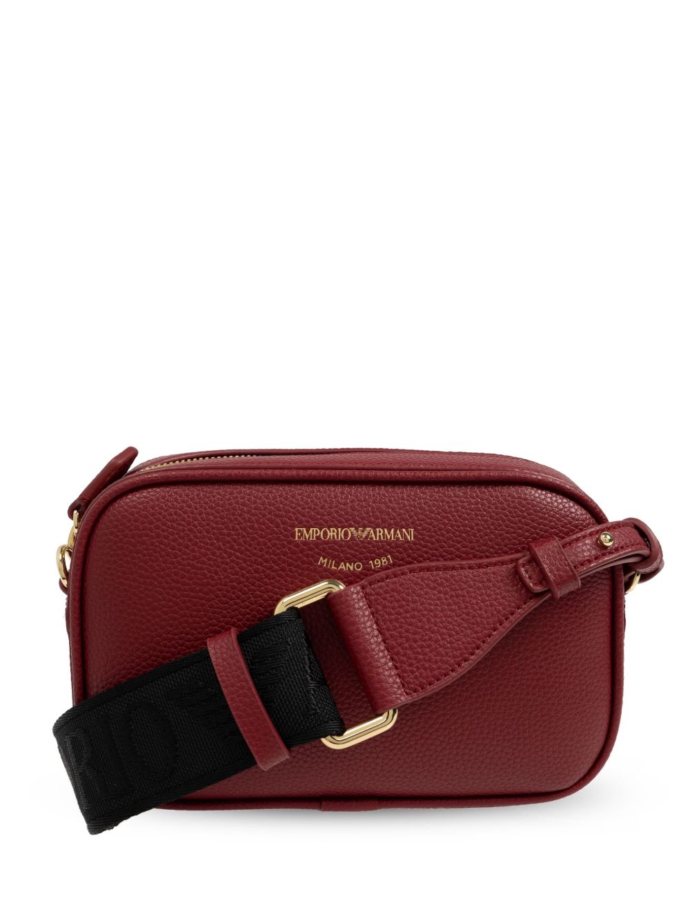 Emporio Armani logo标记托特包 - 红色