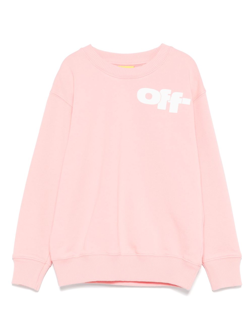 Off-White Kids logo印花卫衣 - 粉色