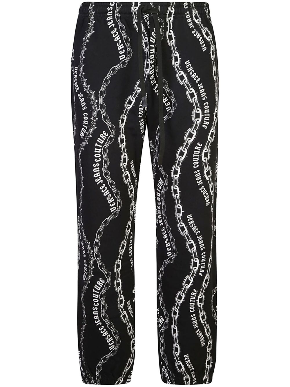 Versace Jeans Couture Chain Couture 运动裤 - 黑色