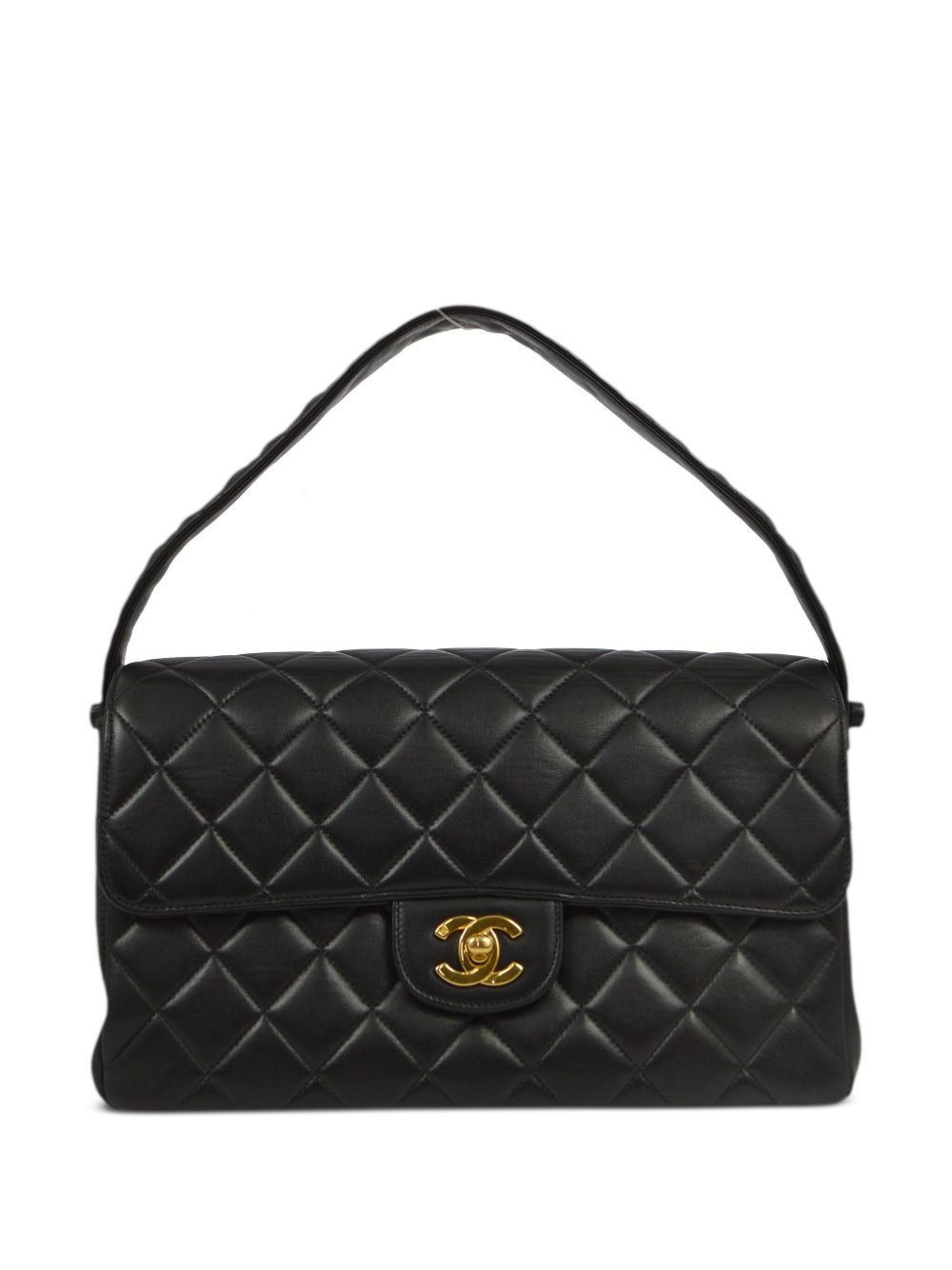 CHANEL Pre-Owned Double Sided Classic Flap 手提包（1997年典藏款） - 黑色