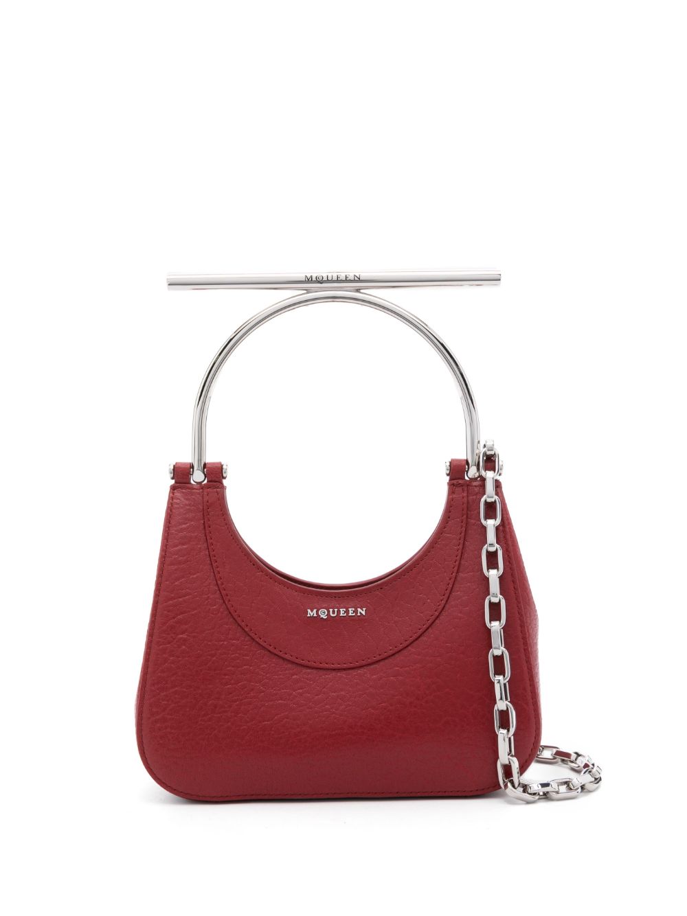 Alexander McQueen T字带迷你包 - 红色