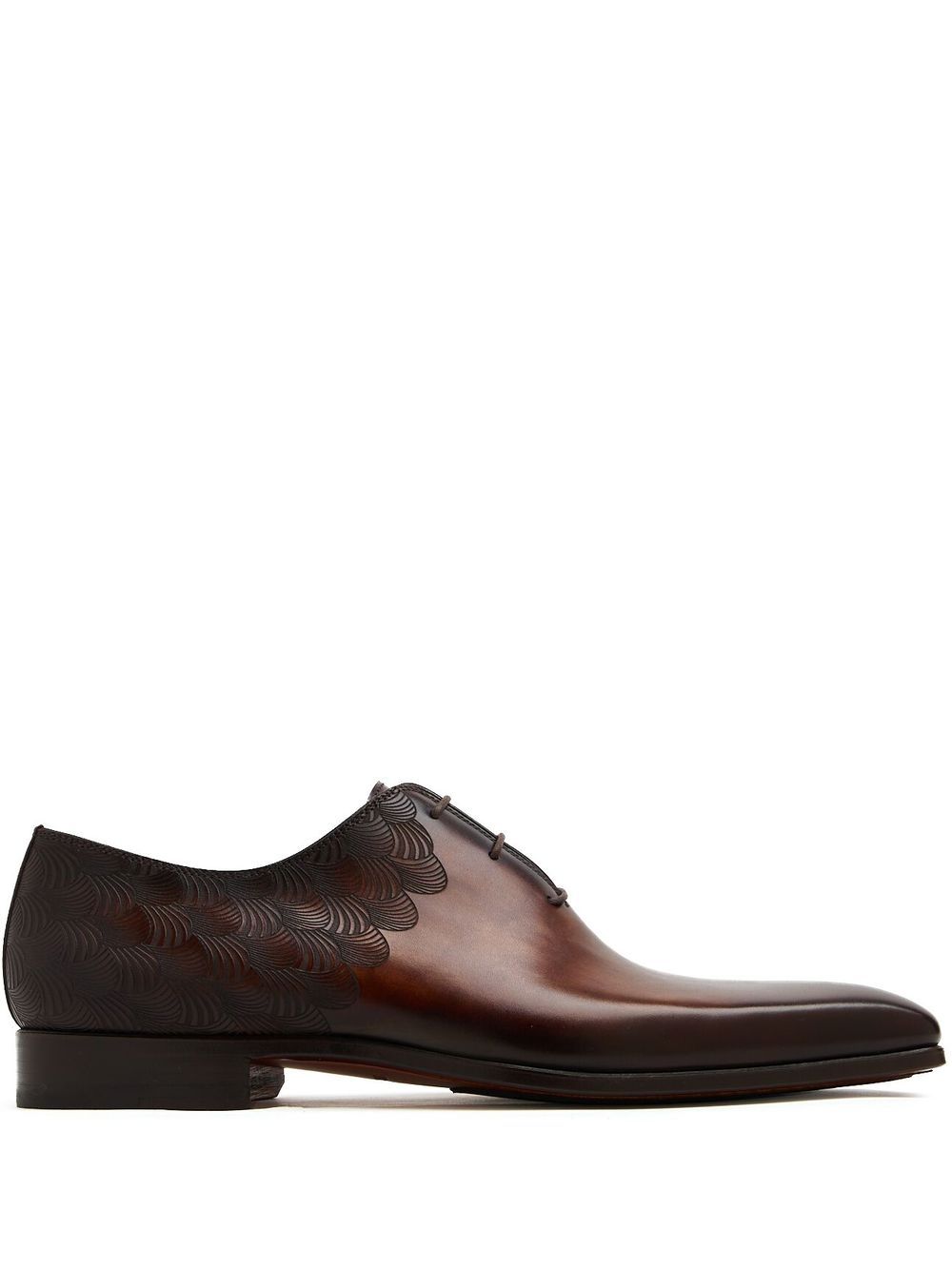 Magnanni 压纹细节牛津鞋 - 褐色