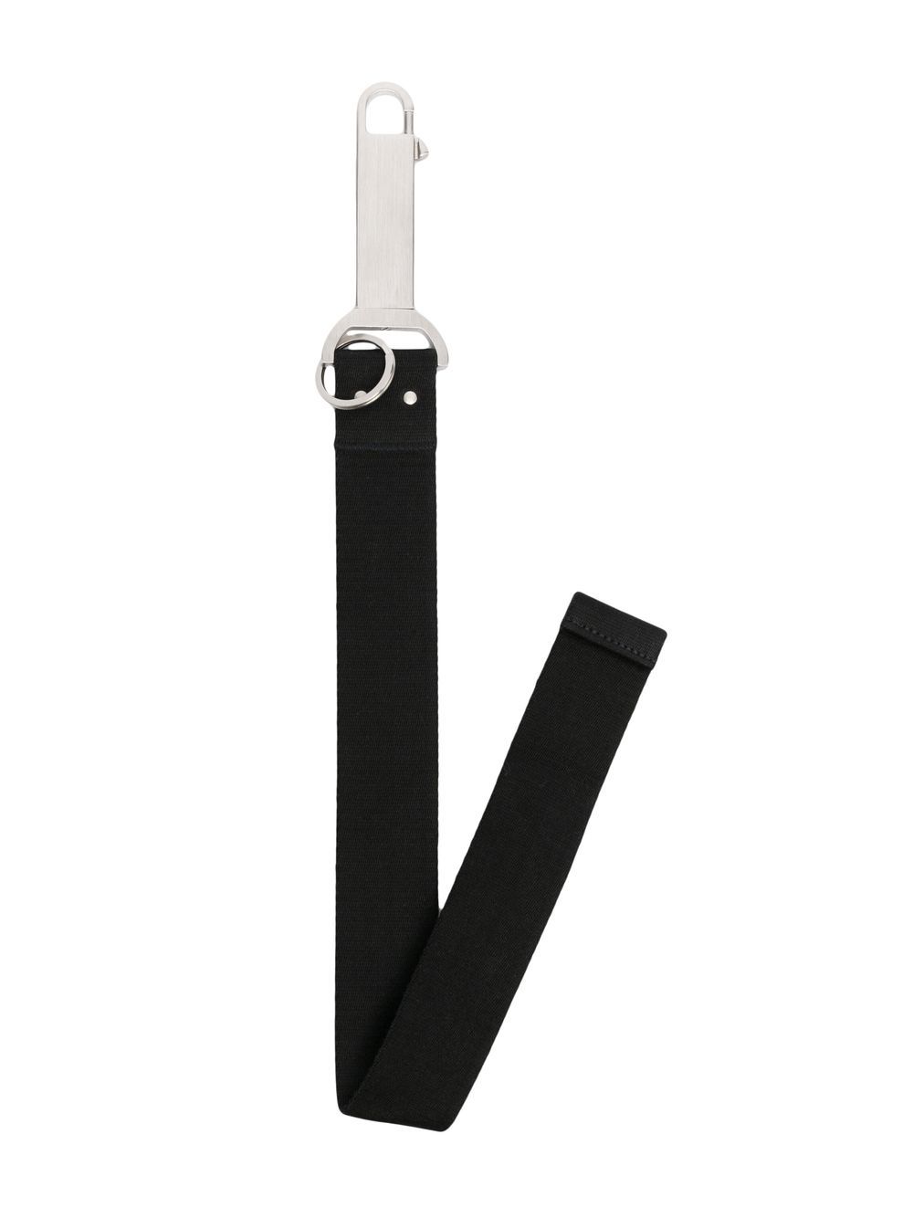 Rick Owens 织带细节钥匙扣 - 黑色