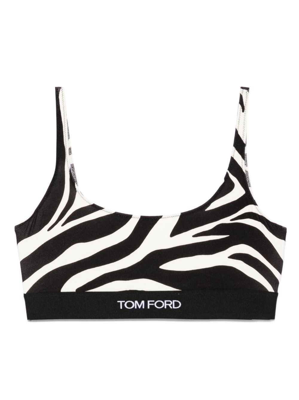 TOM FORD 斑马纹文胸 - 黑色