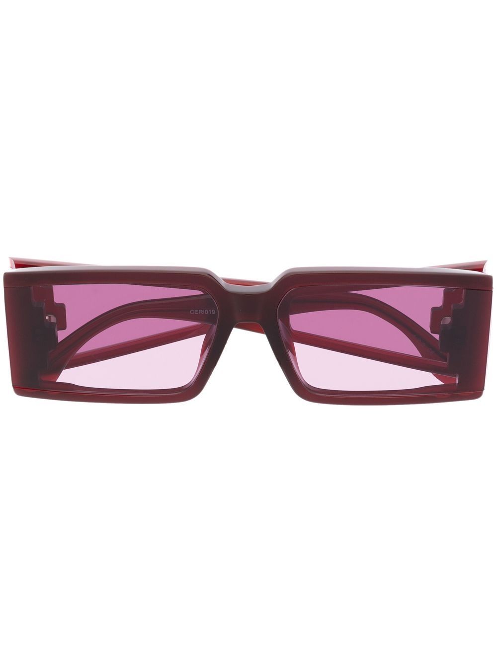 Marcelo Burlon County of Milan Eyewear Fagus 方框太阳眼镜 - 红色