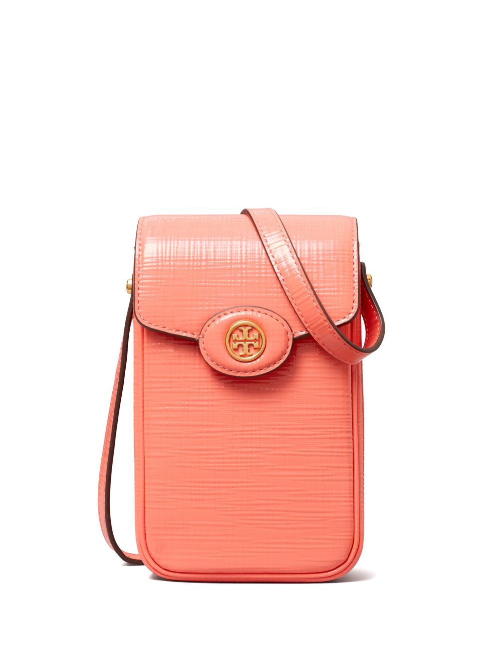 Tory Burch Robinson 皮质斜挎包 - 粉色