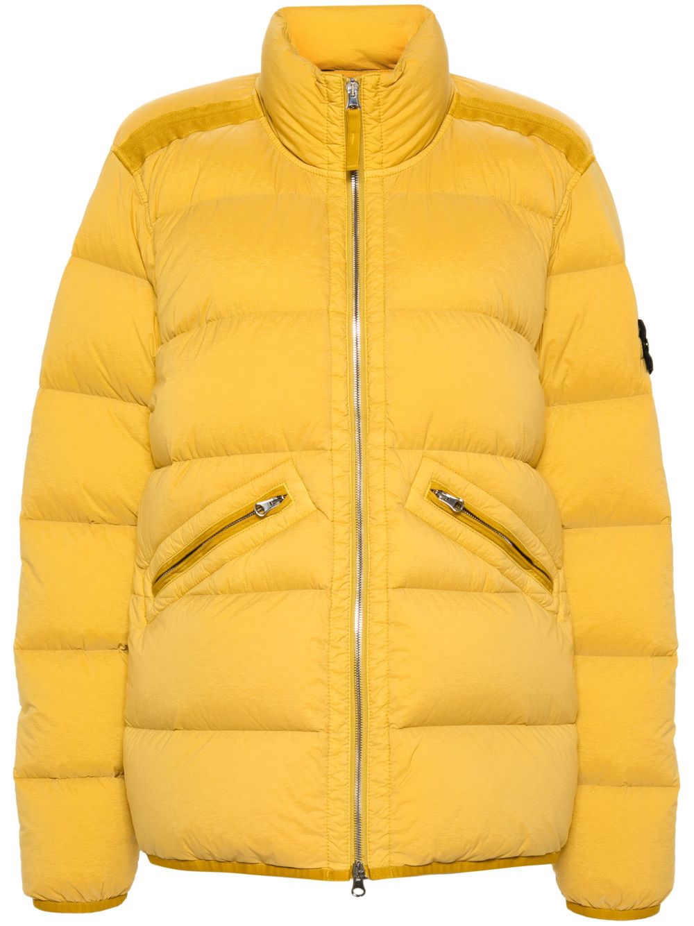 Stone Island 罗盘徽章蓬松夹克 - 黄色