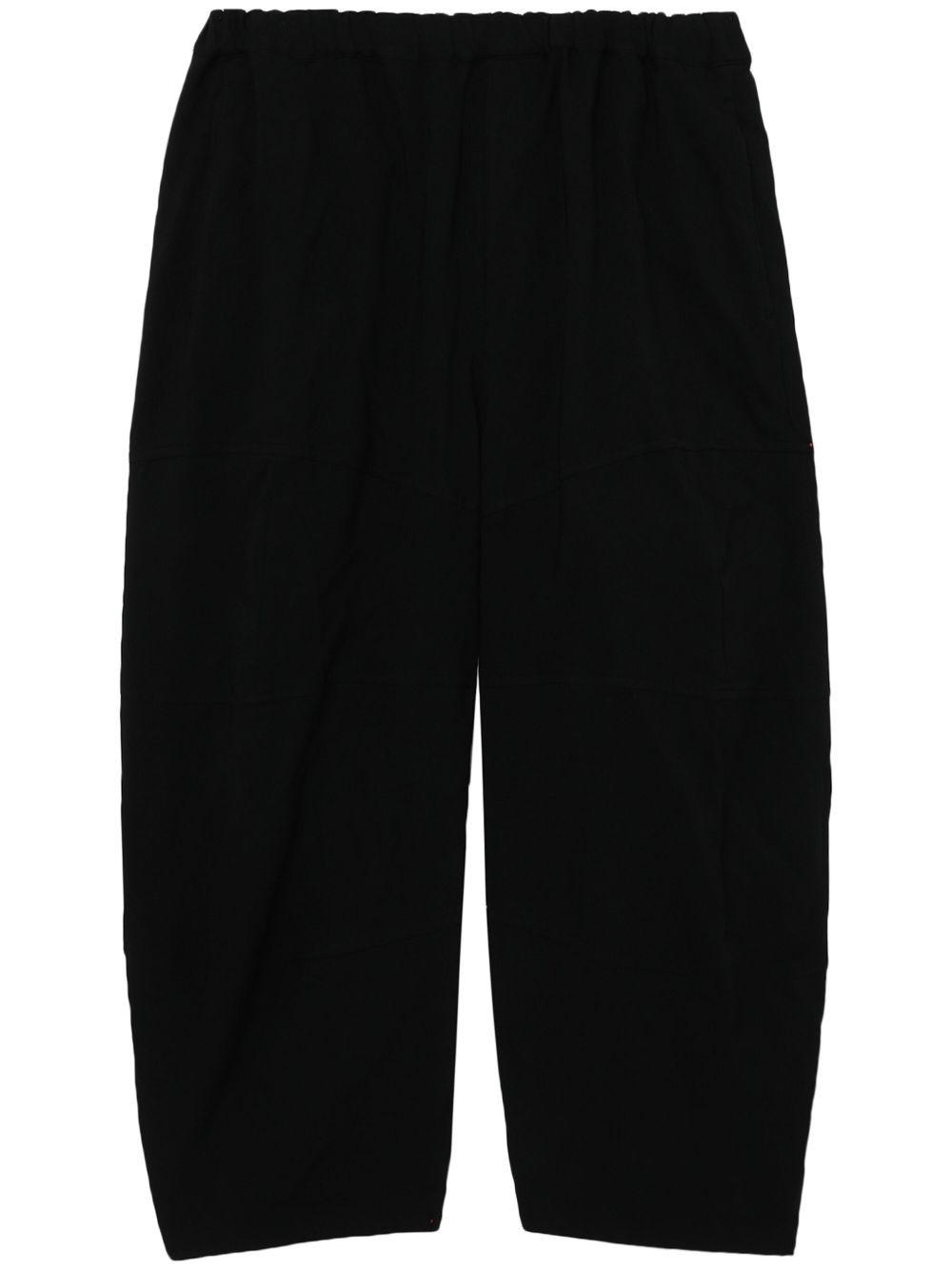 Black Comme Des Garçons 松紧裤腰露踝裤 - 黑色