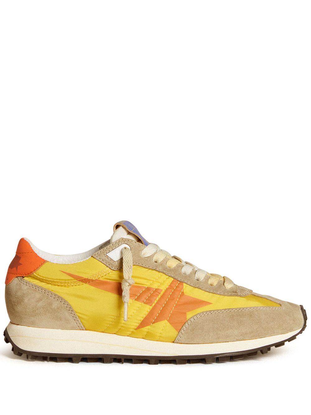 Golden Goose Marathon 拼接运动鞋 - 黄色