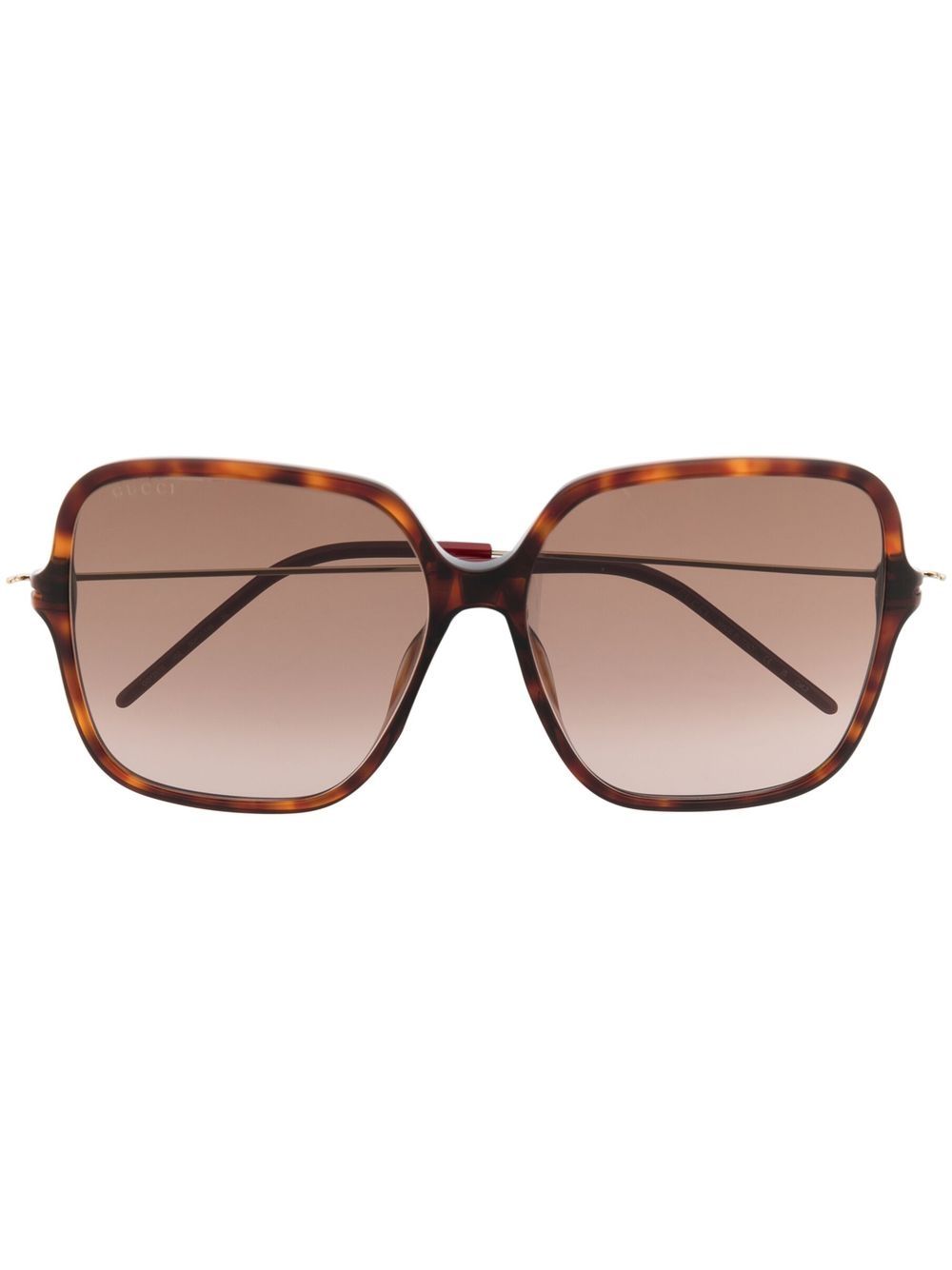 Gucci Eyewear 方框太阳眼镜 - 金色