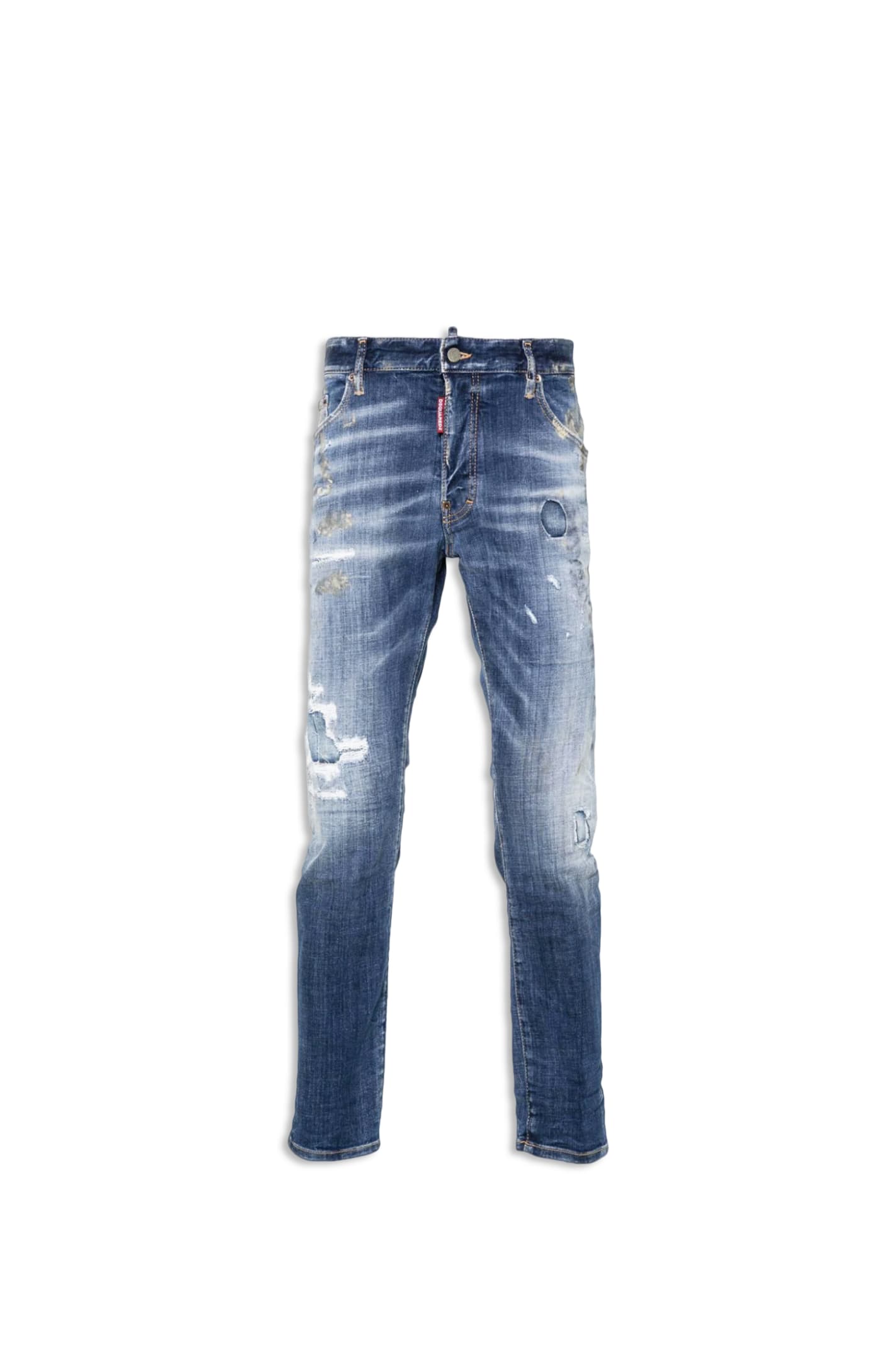 Dsquared2 弹力牛仔滑板牛仔裤