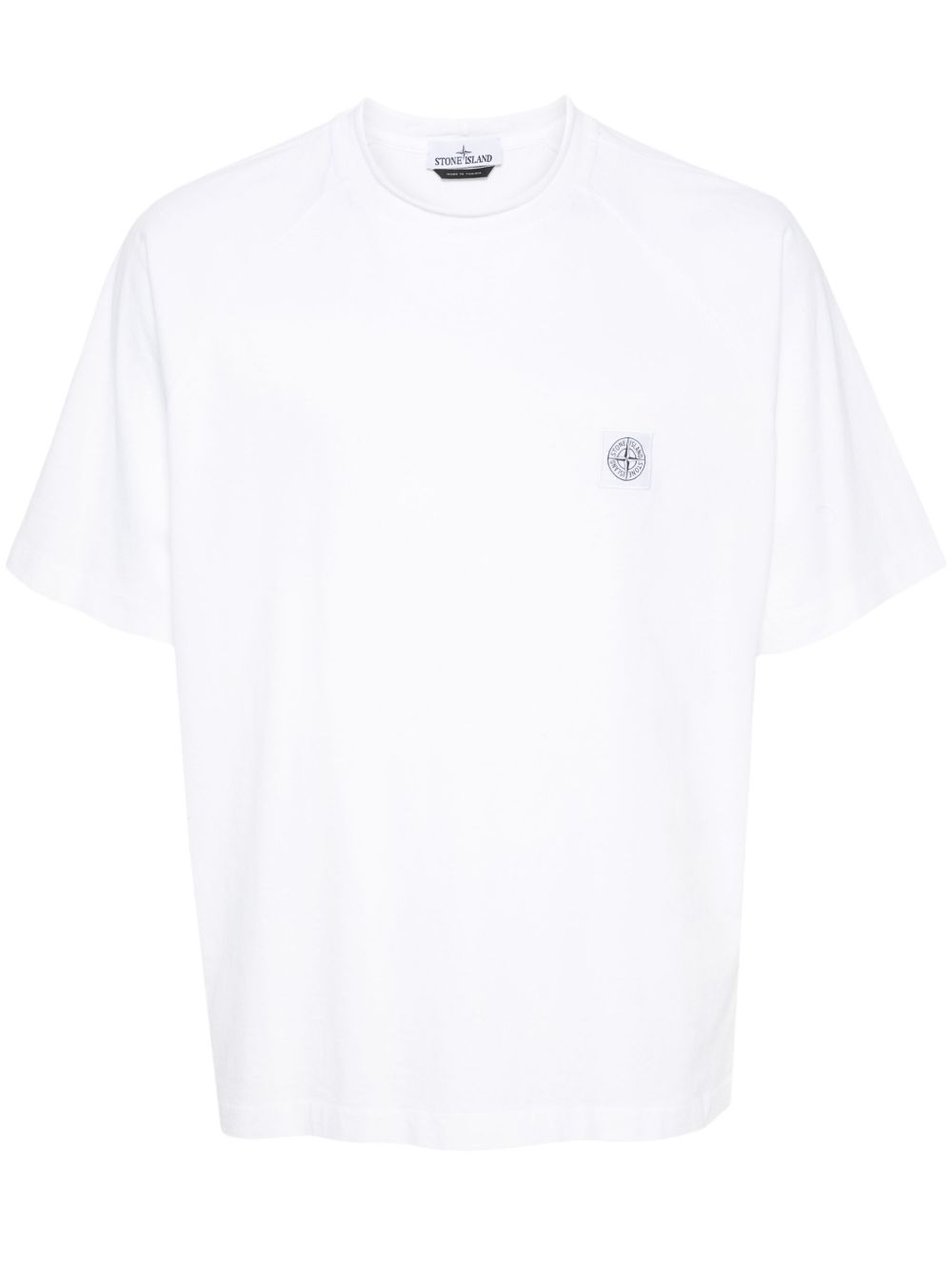 Stone Island 标志性罗盘棉T恤 - 白色