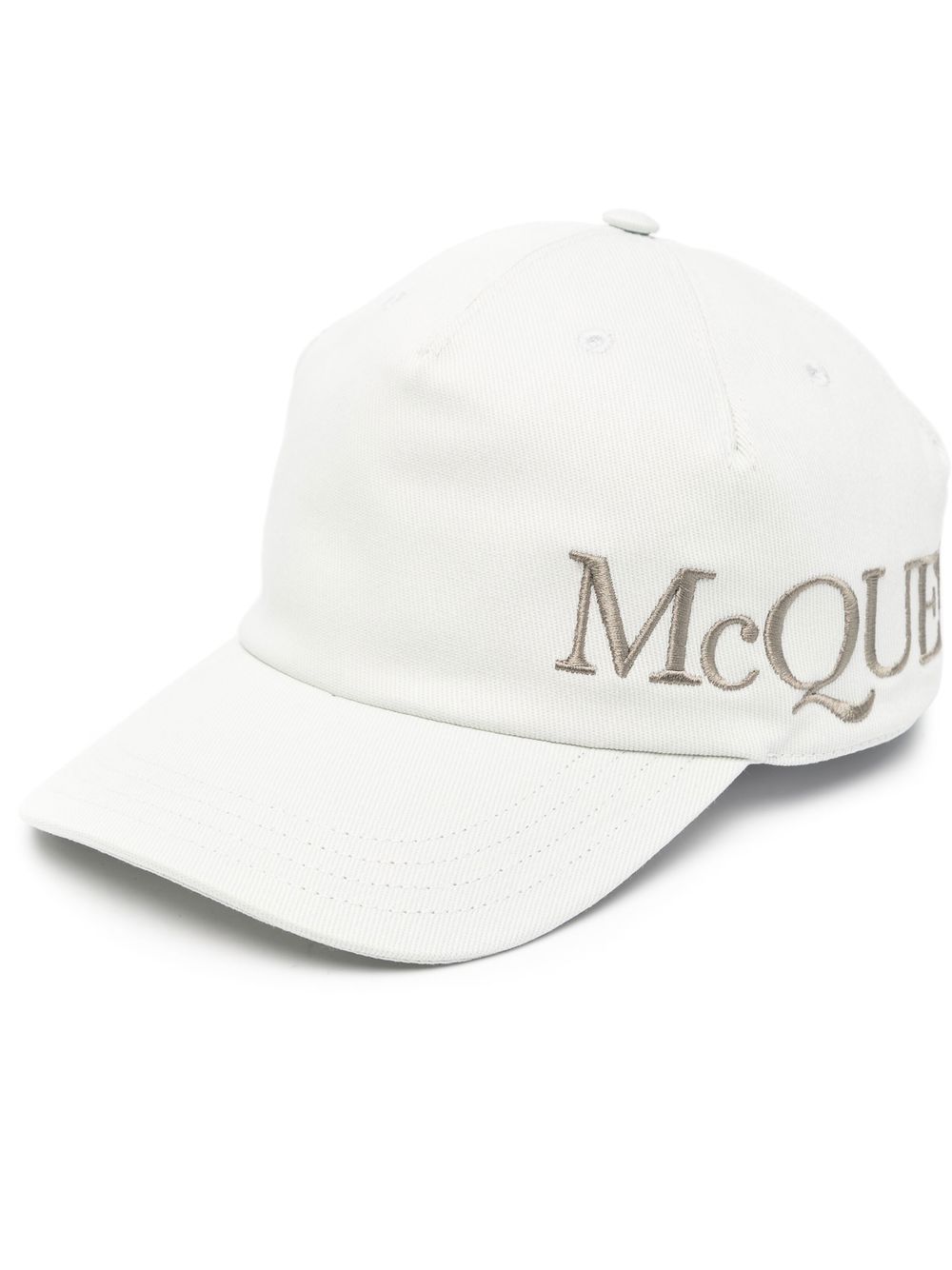 Alexander McQueen logo刺绣棒球帽 - 绿色