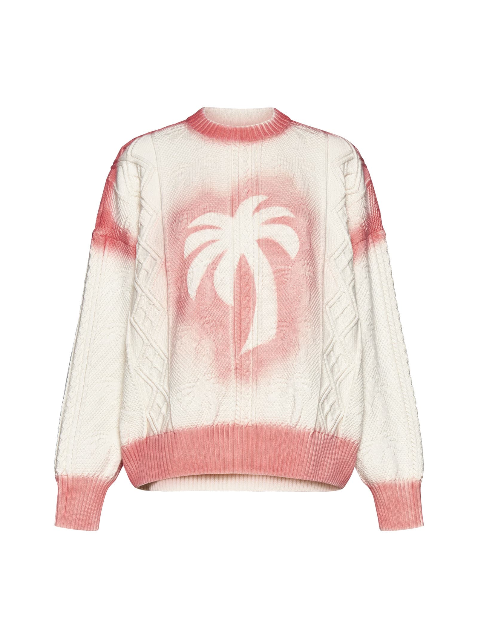 Palm Angels Patent Leather Effect Palm Sweater