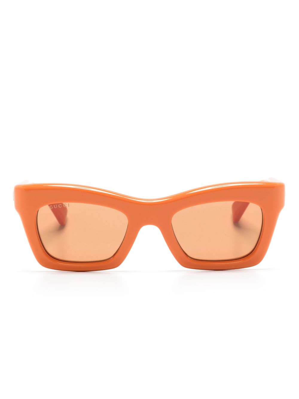 Gucci Eyewear GG1773S 蝴蝶框太阳眼镜 - 橘色