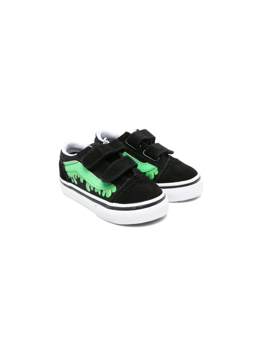 Vans Kids Old Skool 拼接运动鞋 - 黑色