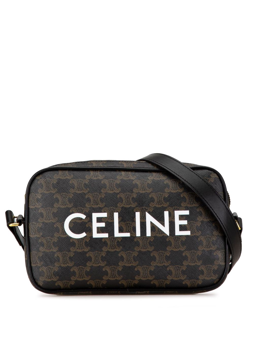 Céline Pre-Owned Triomphe Messenger 中号斜挎包（2000-2023年典藏款） - 黑色