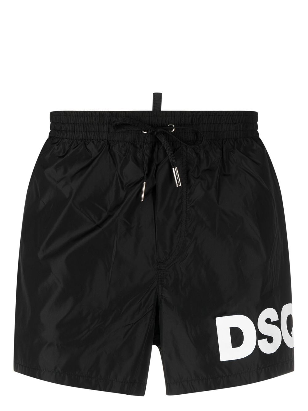DSQUARED2 logo印花泳裤 - 黑色