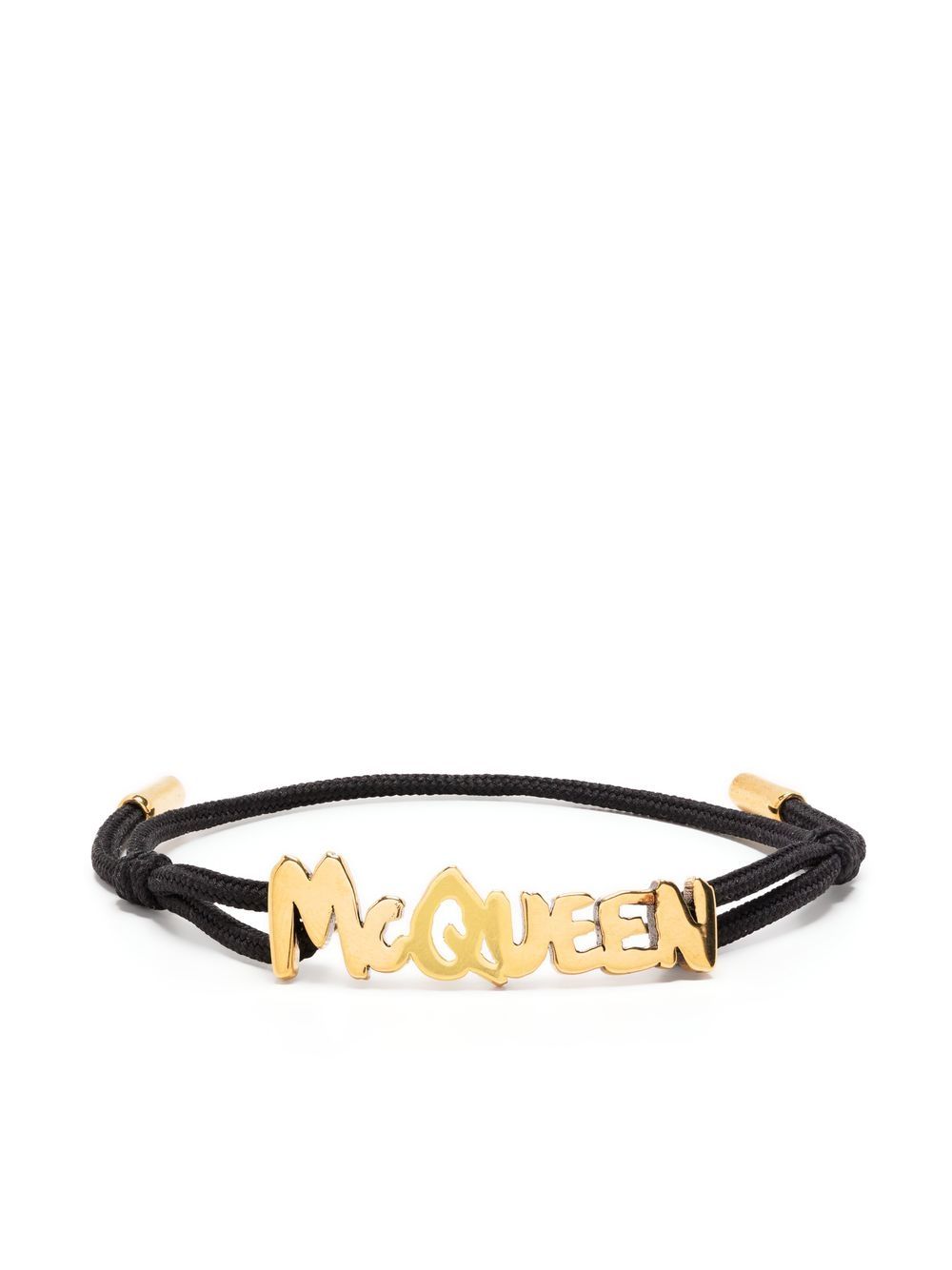 Alexander McQueen logo可调式手环 - 黑色