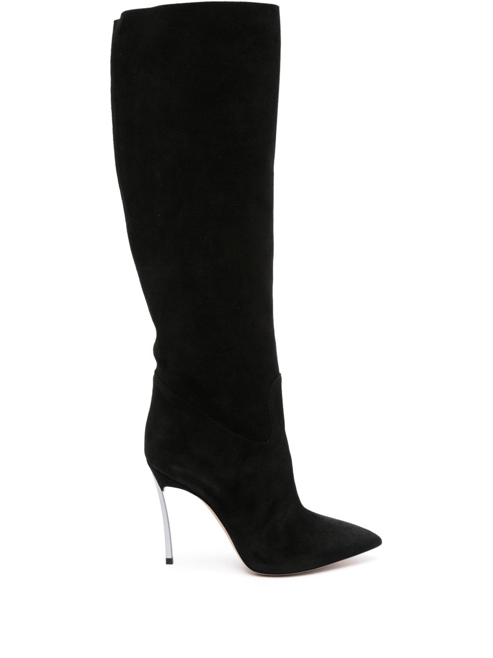 Casadei Blade 高跟靴（10厘米） - 黑色