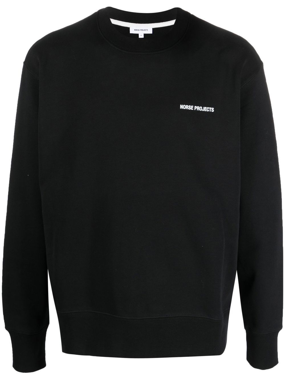 Norse Projects logo印花长袖卫衣 - 黑色