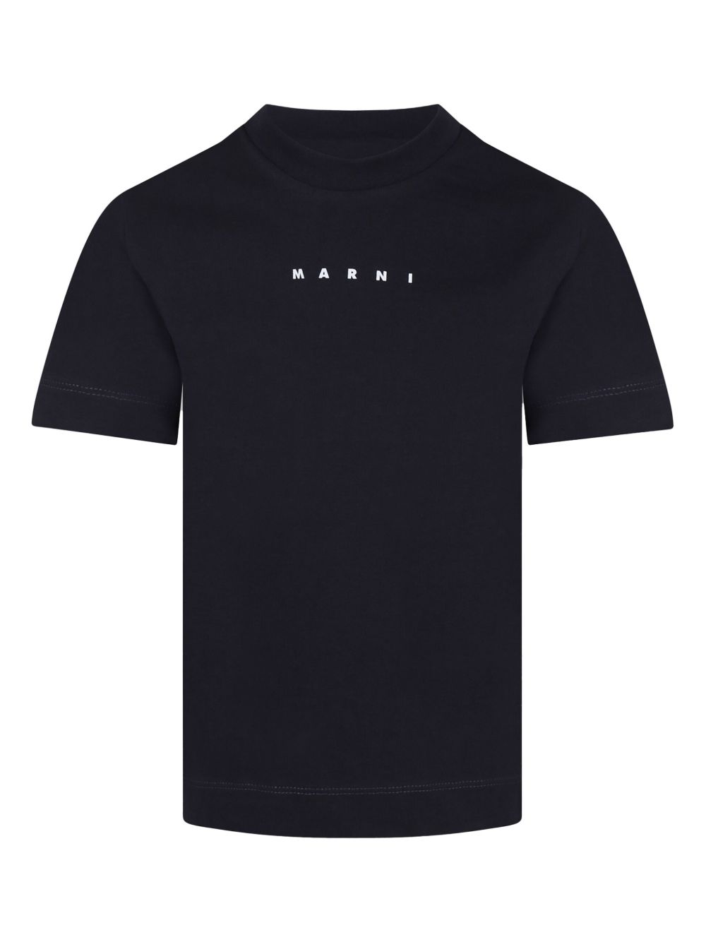 Marni Kids logo印花T恤 - 蓝色