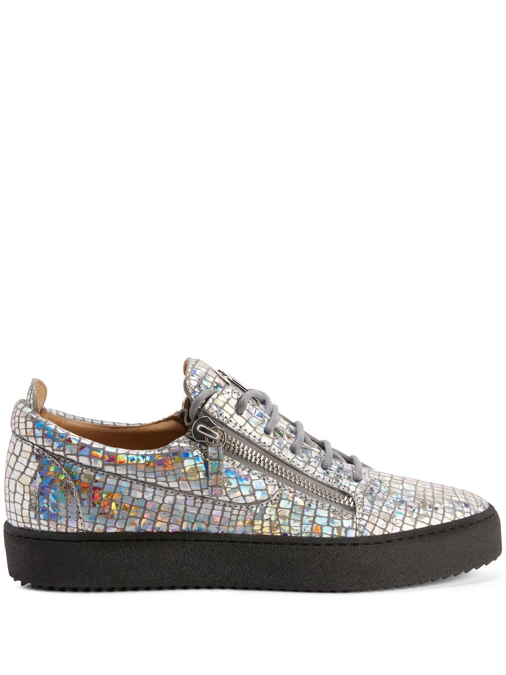 Giuseppe Zanotti Frankie Kaleido 低帮运动鞋 - 灰色