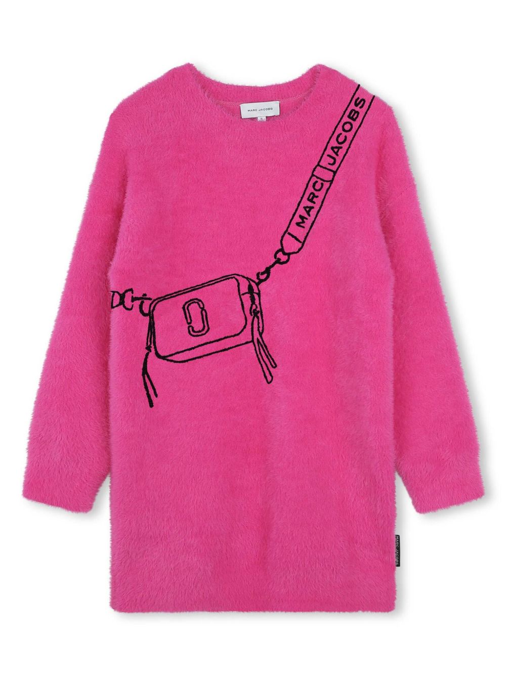 Marc Jacobs Kids 刺绣针织连衣裙 - 粉色