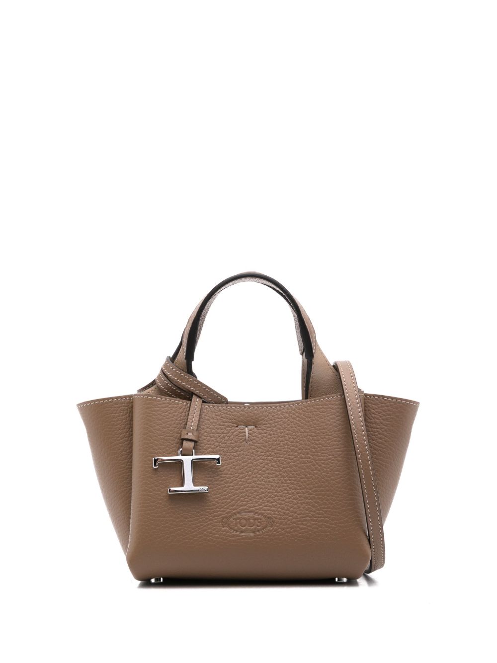 Tod's 皮质迷你手提包 - 褐色