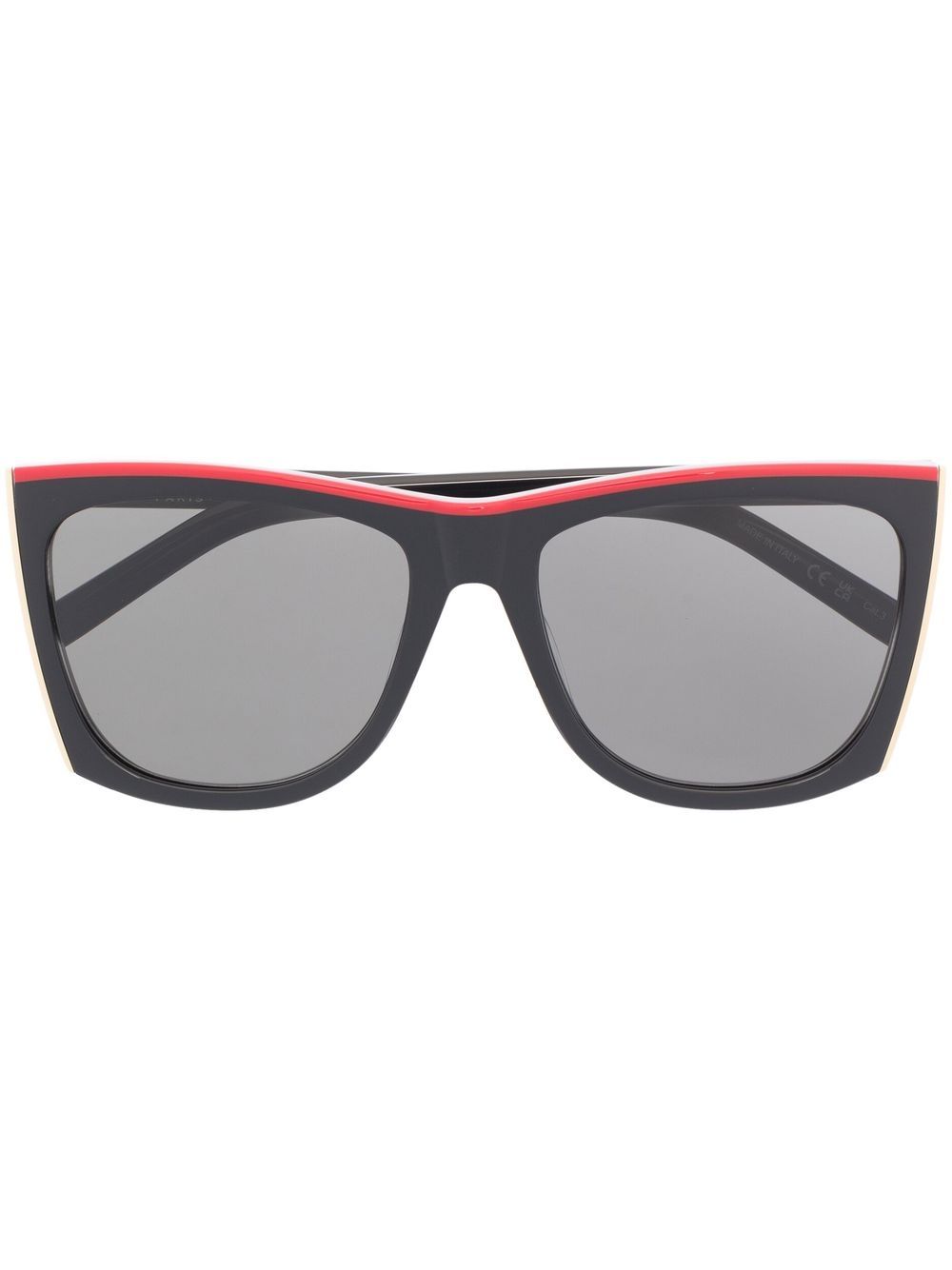 Saint Laurent Eyewear 圣罗兰眼镜系列 有色镜片猫眼框太阳眼镜 - 黑色