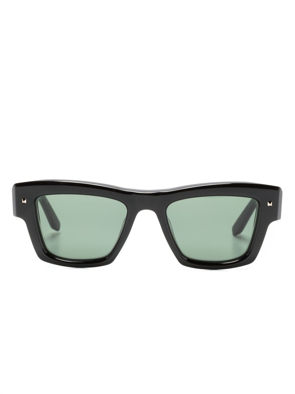 VALENTINO GARAVANI EYEWEAR logo标牌有色镜片太阳眼镜 - 黑色