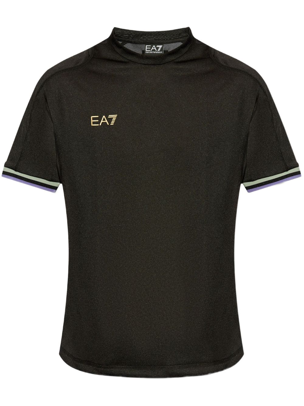Ea7 Emporio Armani logo-print T-shirt - 黑色