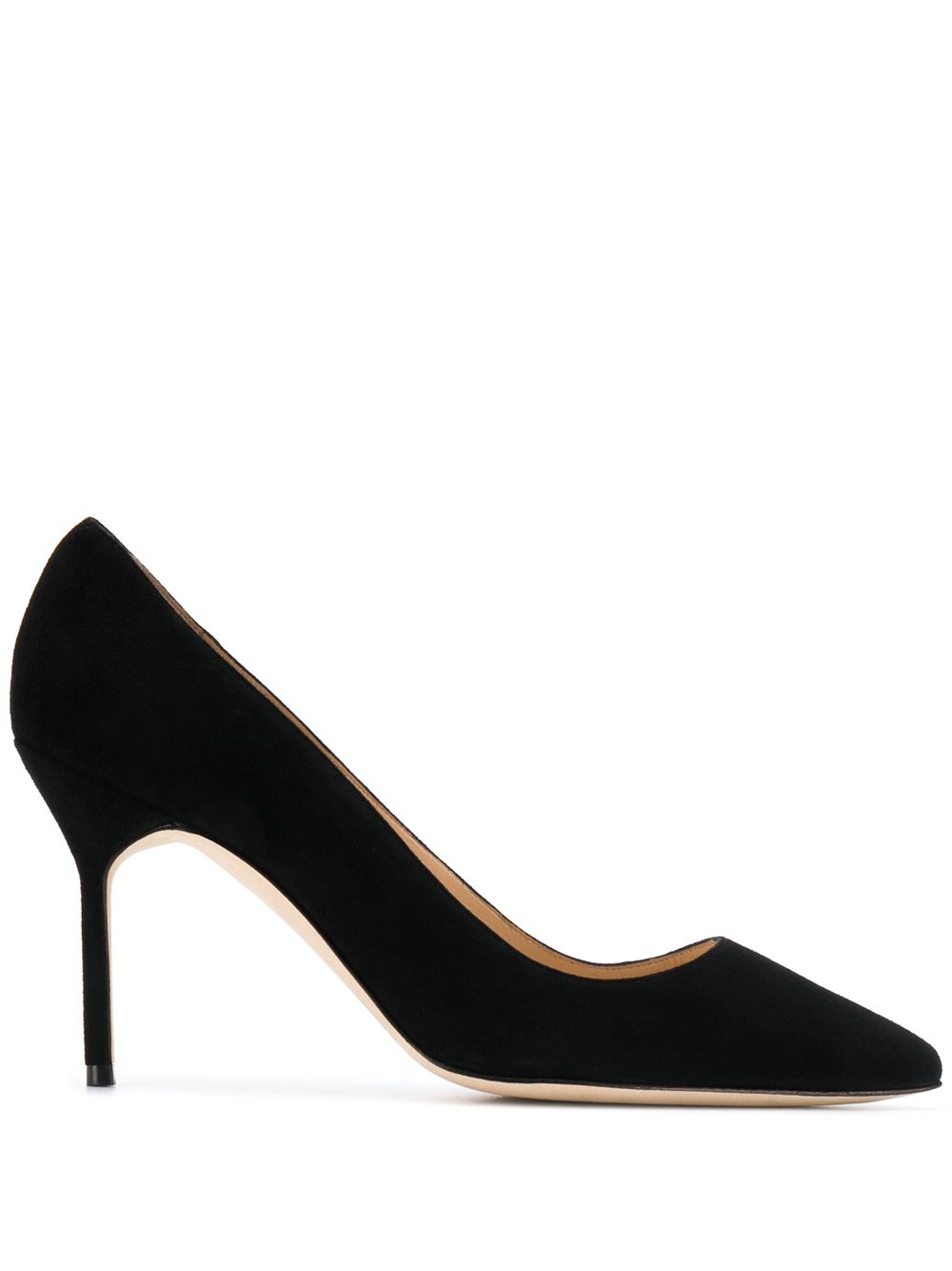 Manolo Blahnik BB尖头高跟鞋 - 黑色