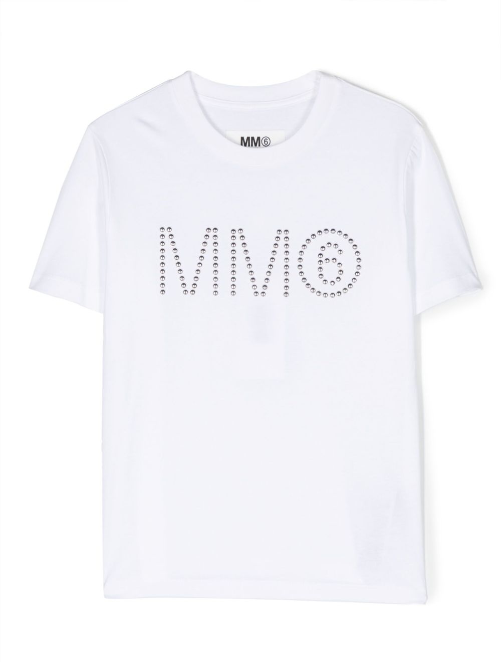 MM6 Maison Margiela Kids 铆钉缀饰短袖T恤 - 白色