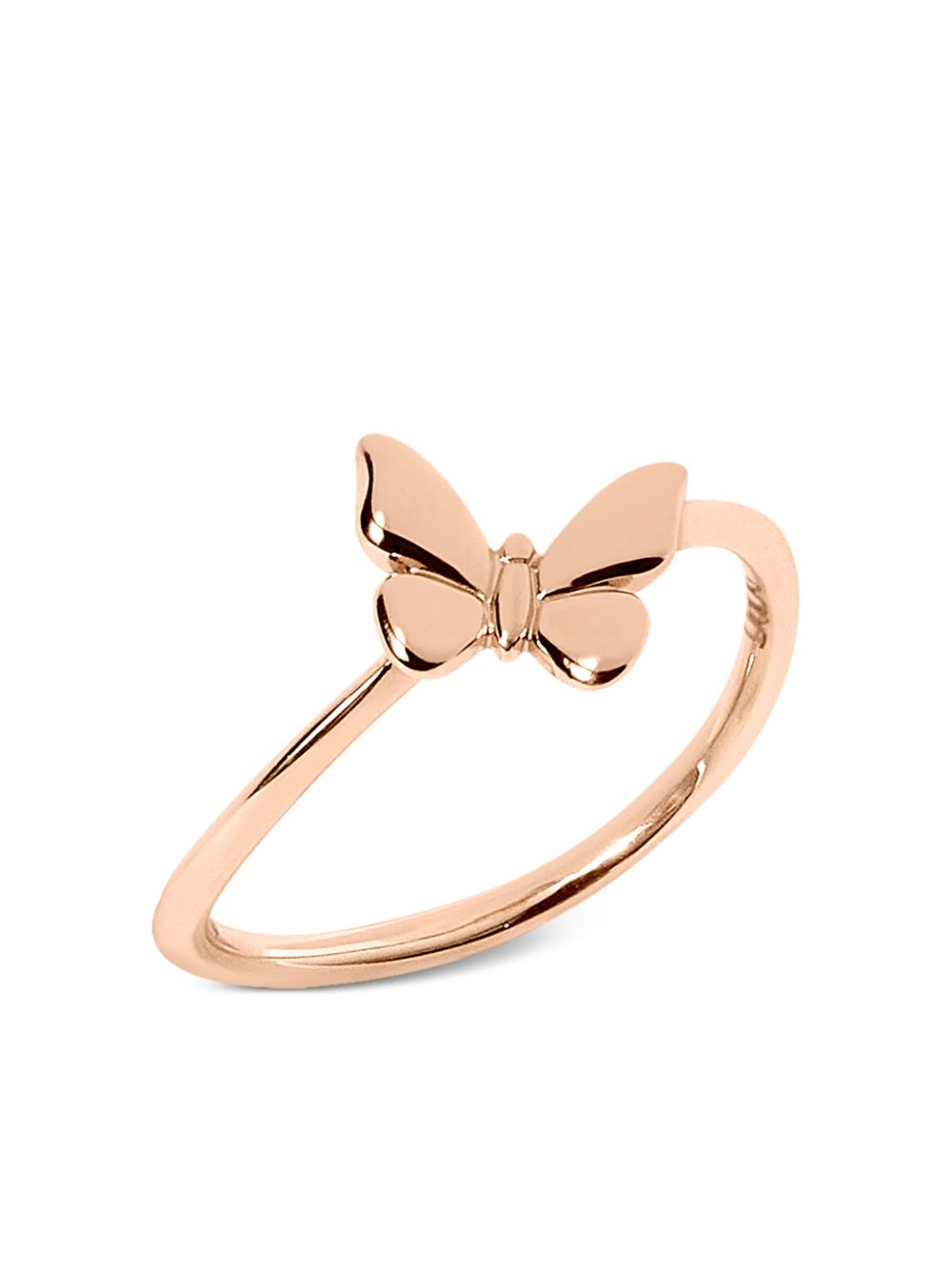 Dodo 9kt rose gold Butterfly ring - 粉色