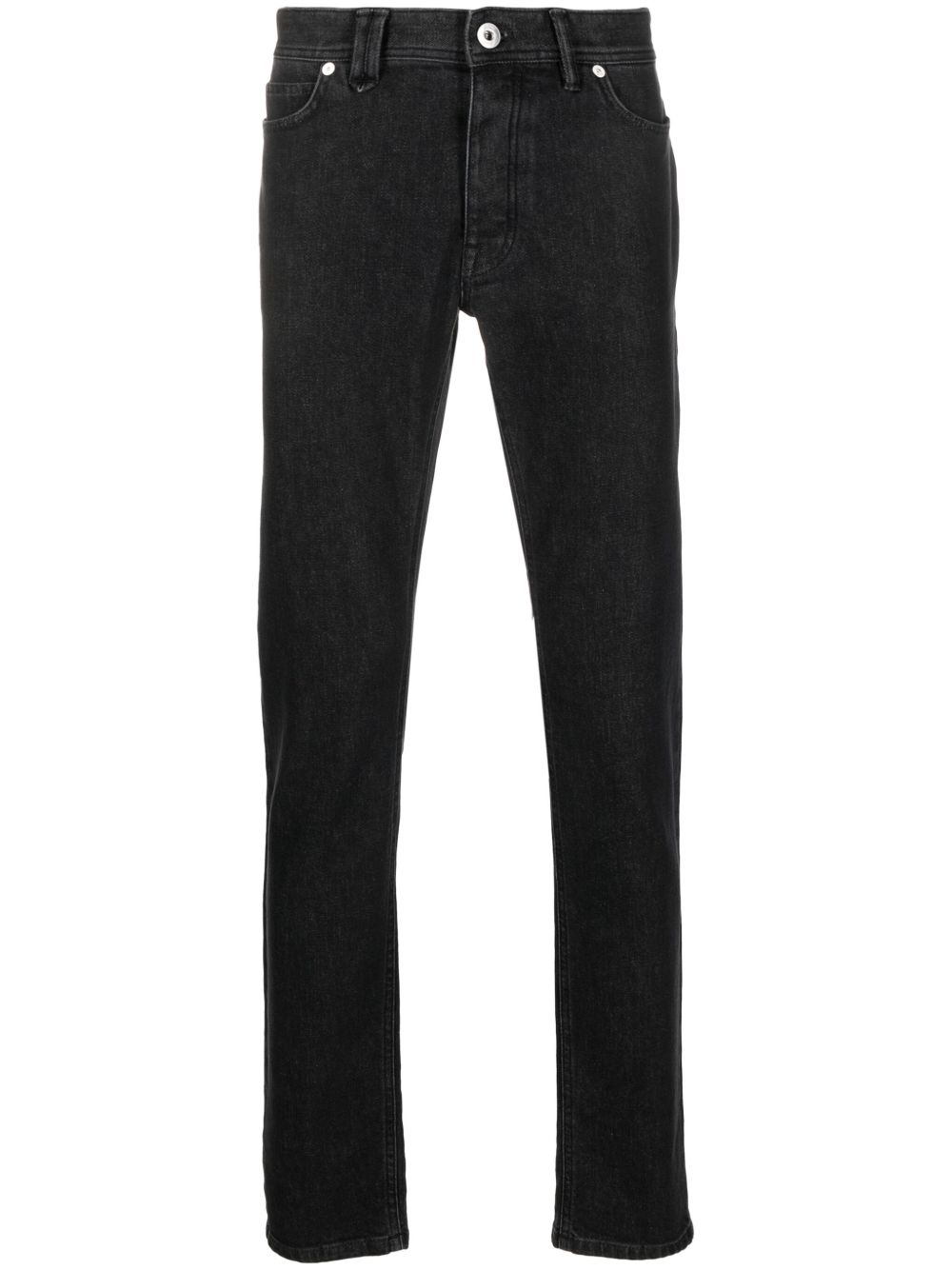 Brioni 中腰修身牛仔裤 - 黑色